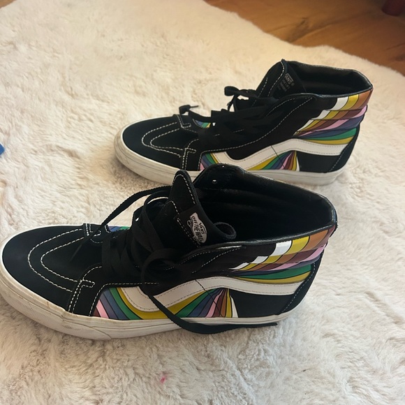 Vans High-Top Sneakers - sk8-hi rainbow prism men’s size 9/womens 10.5 - Picture 3 of 10